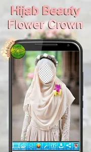 Hijab Beauty Flower Crown screenshot 14