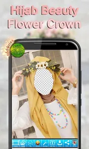 Hijab Beauty Flower Crown screenshot 15