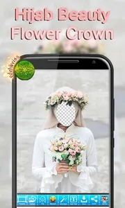 Hijab Beauty Flower Crown screenshot 7
