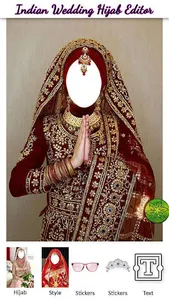 Indian Wedding Hijab Editor screenshot 0