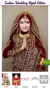 Indian Wedding Hijab Editor screenshot 1
