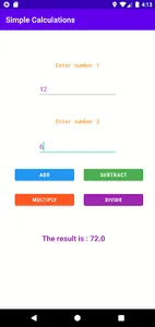 Simple Calculation App screenshot 1