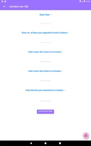 CalculateOEE screenshot 12