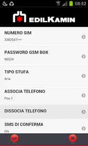 Edilkamin SMS screenshot 4