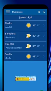 El Tiempo en España screenshot 1