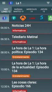 Qué ver TV: Guía TV España screenshot 1