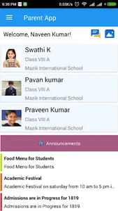 Shantiniketan - Parent App screenshot 0