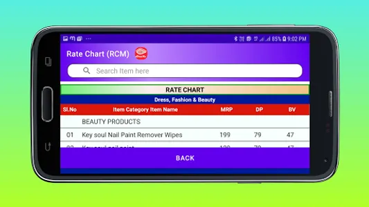 Rate Chart (RCM) screenshot 4