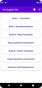 11th English 360 screenshot 1