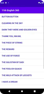 11th English 360 screenshot 11