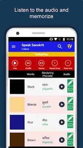 Speak Sanskrit : Learn Sanskri screenshot 1