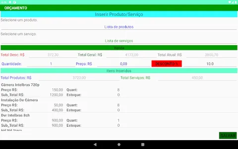 Orçamento Segurança Eletrônica screenshot 19