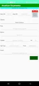 Orçamento Segurança Eletrônica screenshot 3