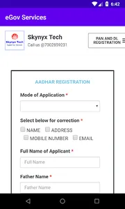 eGov Services (PAN card & Driv screenshot 5