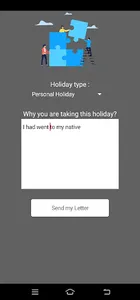 E Holiday - Leave letter app screenshot 3