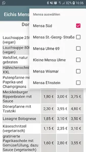 Eichis MensaApp screenshot 1