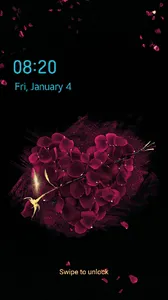 [UX9] Rose Heart LG Theme screenshot 0