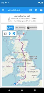 Virtual LEJOG screenshot 0