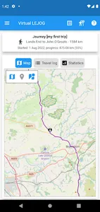 Virtual LEJOG screenshot 1