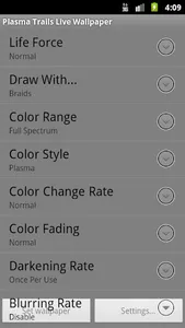 Plasma Trails LWP screenshot 5