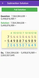 Math Long Subtraction screenshot 11