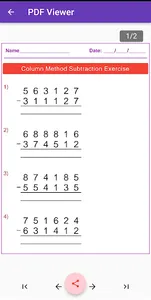 Math Long Subtraction screenshot 13