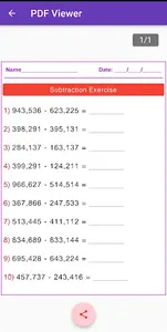 Math Long Subtraction screenshot 2