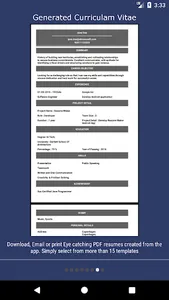 Resume PDF Maker screenshot 6