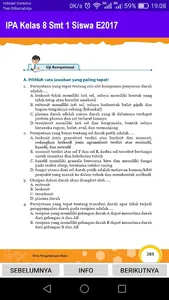IPA Kelas 8 Smt 1 Siswa E2017 screenshot 7