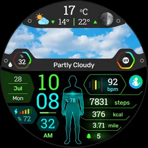 BioSky-X - Watch Face screenshot 26