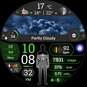 BioSky-X - Watch Face screenshot 30