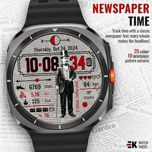 Newspaper Time - Watch Face screenshot 2