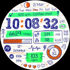 Paper of Time - Watch Face screenshot 24