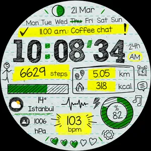 Paper of Time - Watch Face screenshot 25