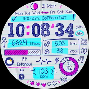 Paper of Time - Watch Face screenshot 26