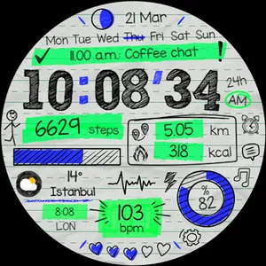 Paper of Time - Watch Face screenshot 27