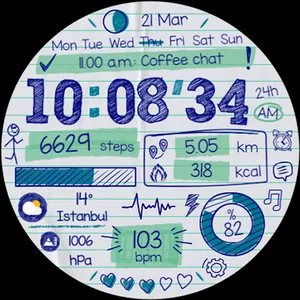 Paper of Time - Watch Face screenshot 28