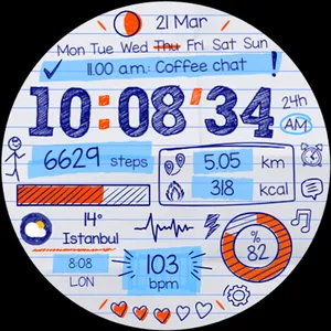 Paper of Time - Watch Face screenshot 29