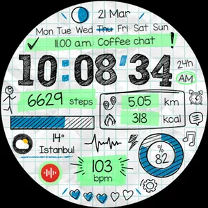 Paper of Time - Watch Face screenshot 30