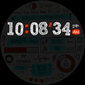 Paper of Time - Watch Face screenshot 31