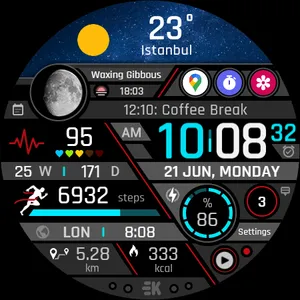 Realistic Info - Watch Face screenshot 24