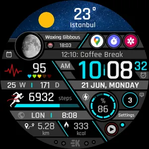 Realistic Info - Watch Face screenshot 27