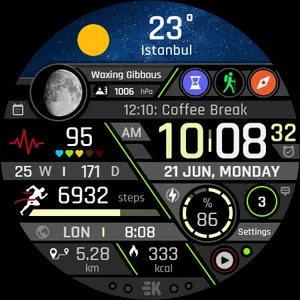 Realistic Info - Watch Face screenshot 28