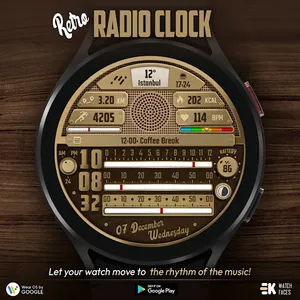 Retro Radio - Watch Face screenshot 8