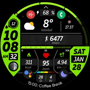 Sports Clock - Watch Face screenshot 24