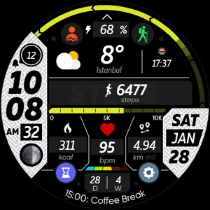 Sports Clock - Watch Face screenshot 30