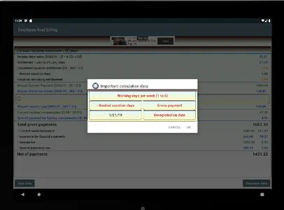 Endabrechnung Lohnzettel screenshot 13