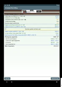 Endabrechnung Lohnzettel screenshot 16