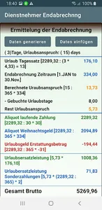 Endabrechnung Lohnzettel screenshot 5