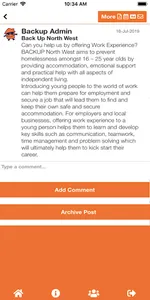 Backup North West Charity screenshot 1